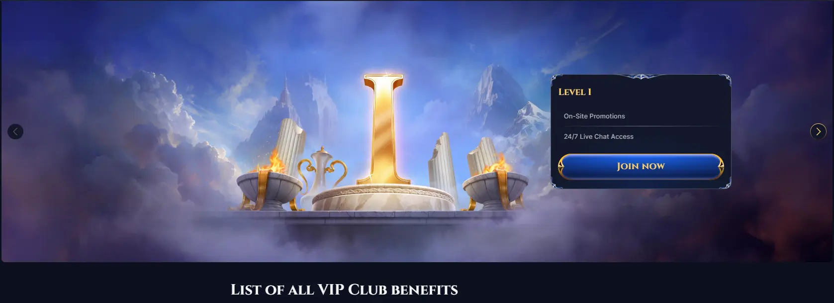 Cazeus VIP Club levels from Bronze to Diamond